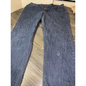 MERONA Woman's Size 16 Jeans  Stretch Mid Rise Casual Blue Denim 5-Pocket Design